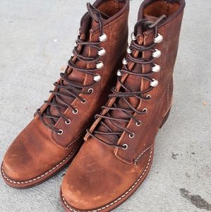 Red Wing Silversmith Leather Boots 